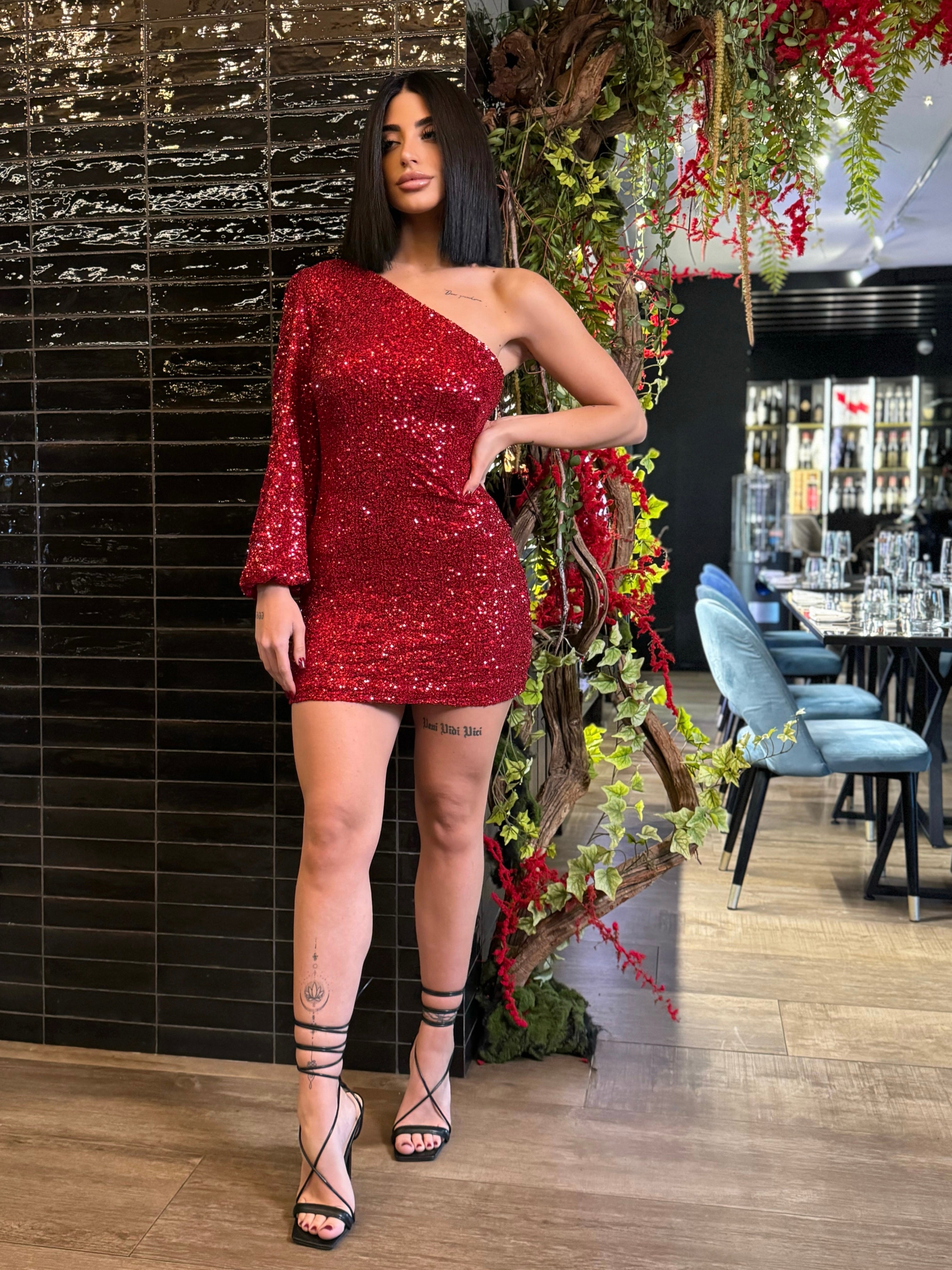 DRESS PIXIE RED