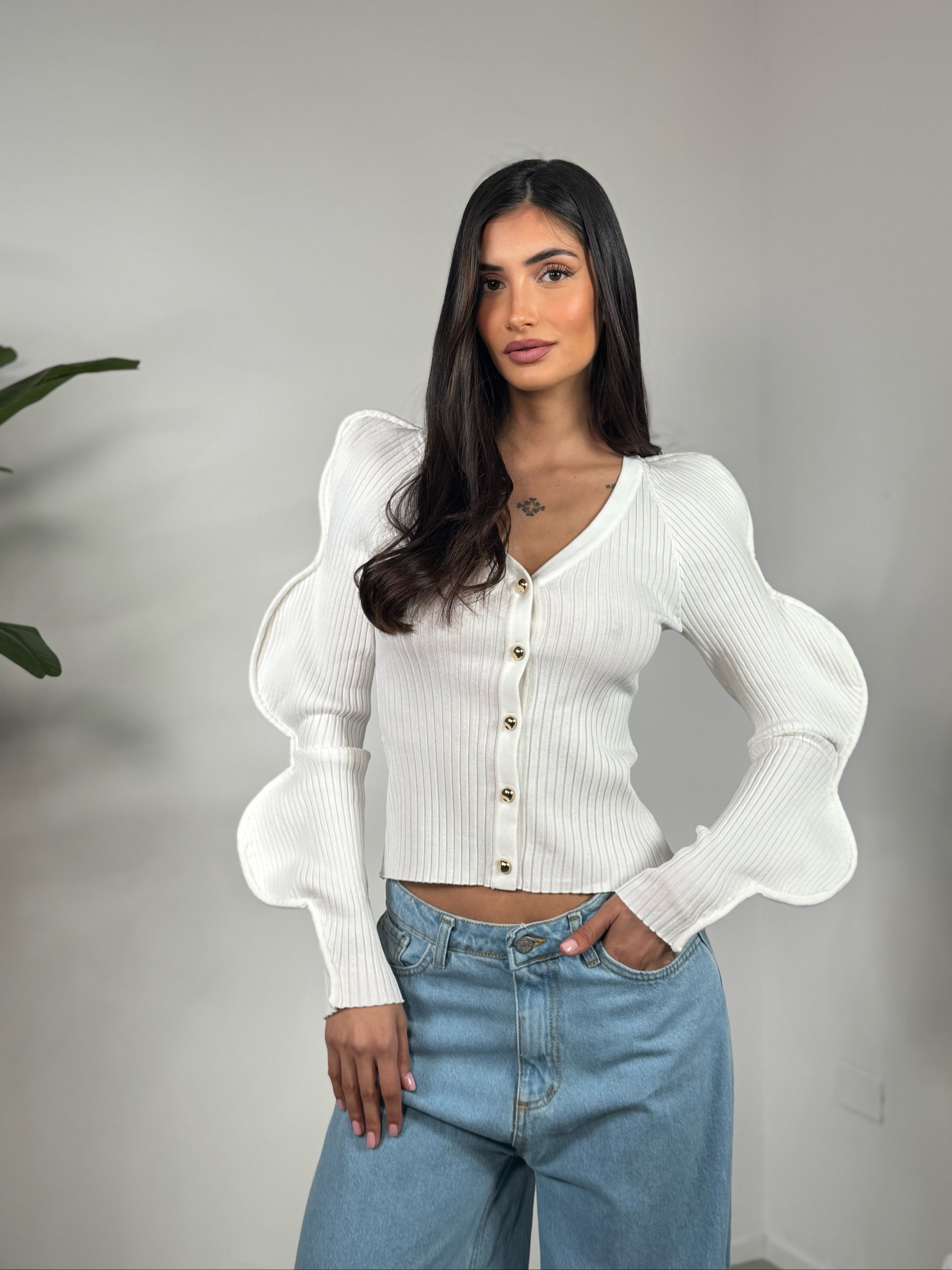 CARDIGAN ENORA WHITE