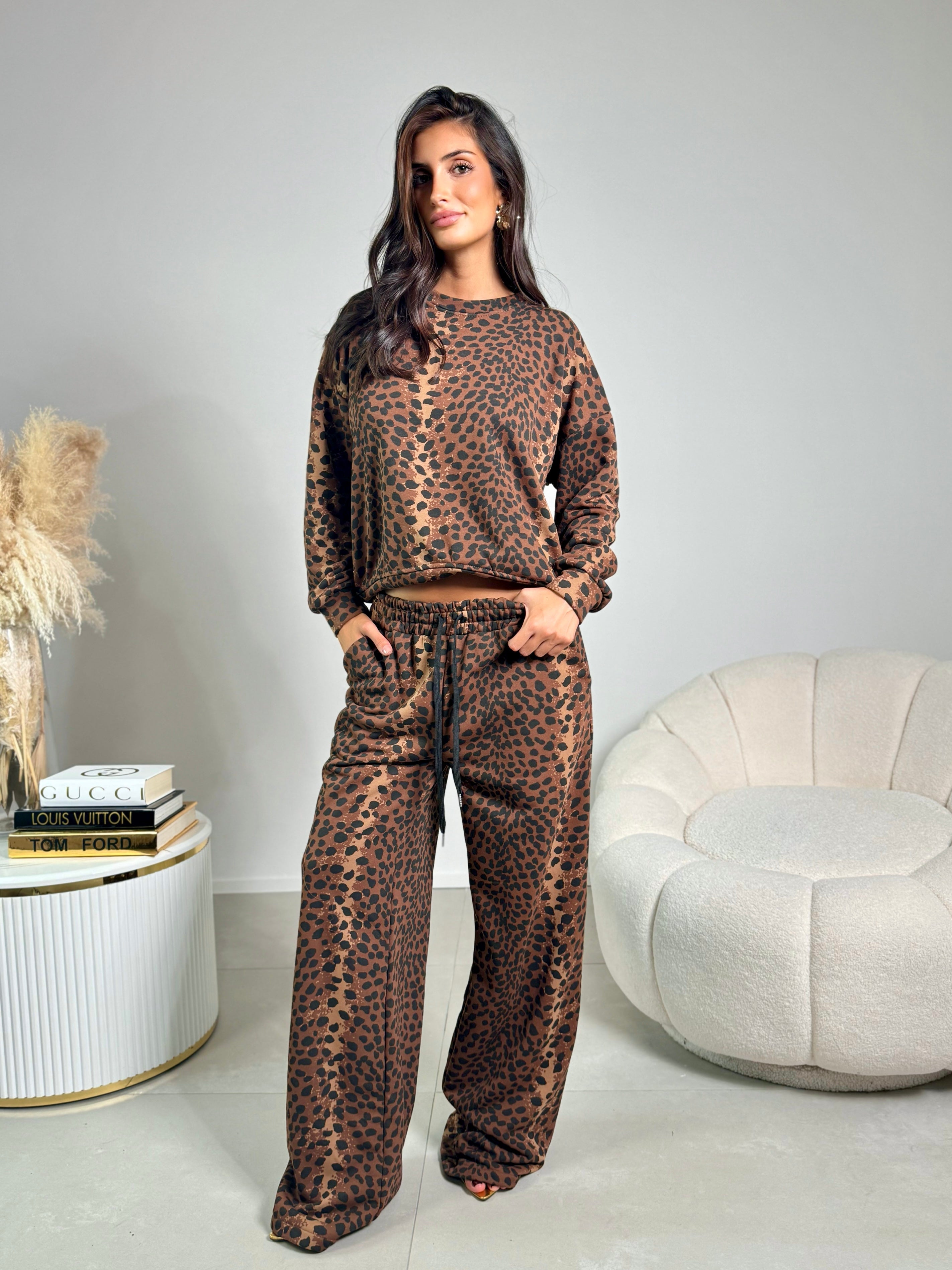 FELPA TIME LEOPARD