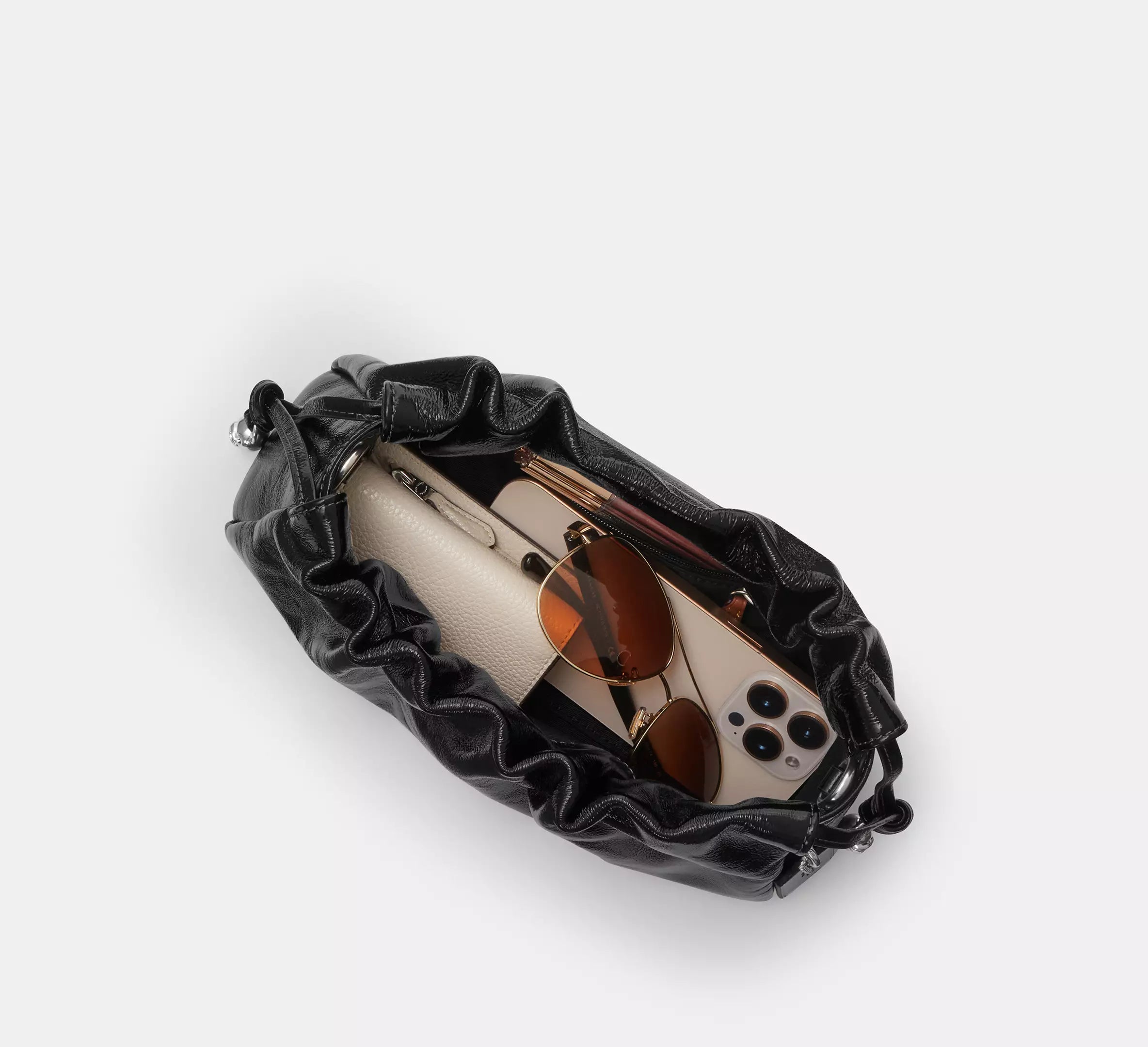 Borsa a tracolla Faye con ruches