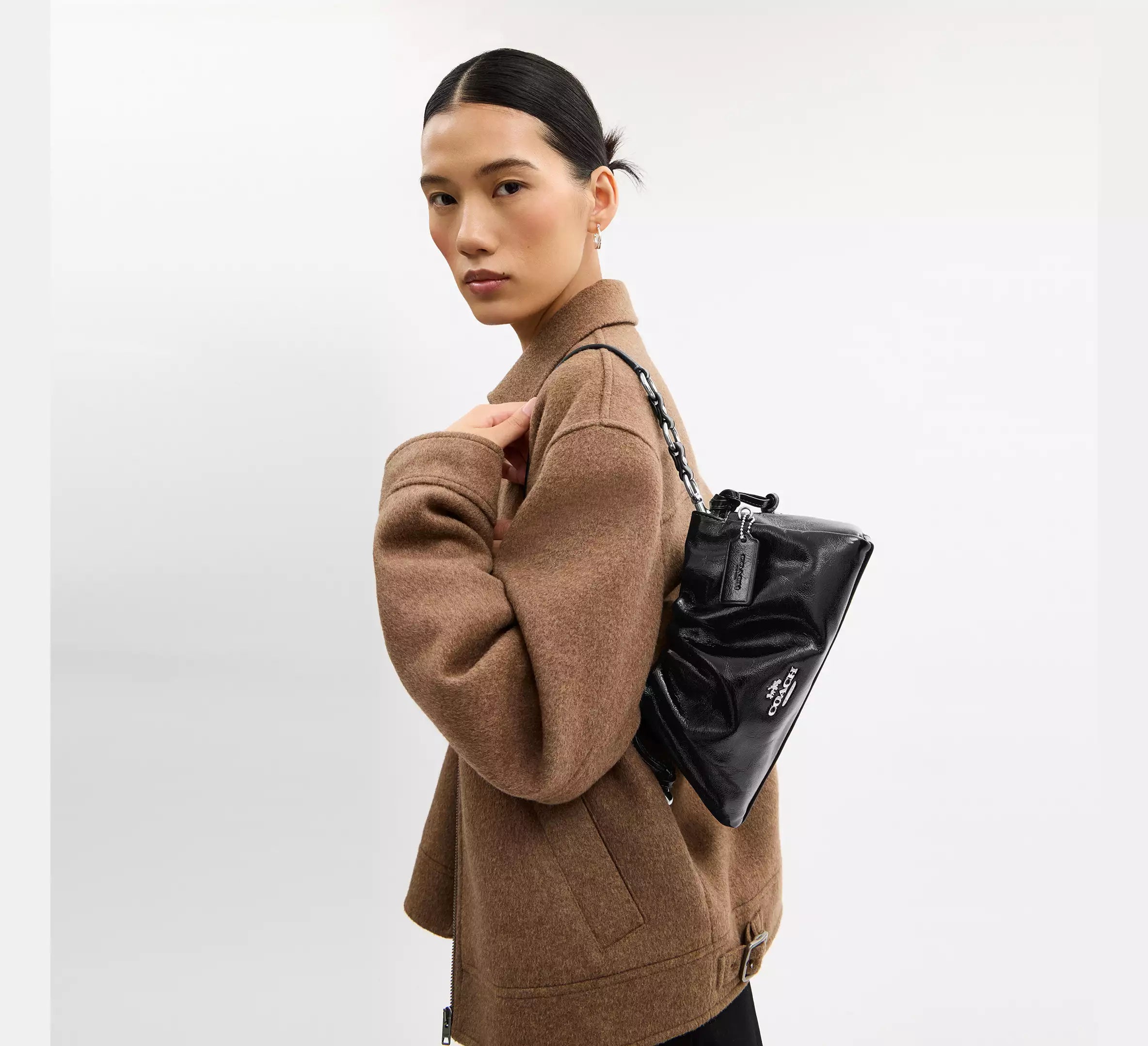 Borsa a tracolla Faye con ruches