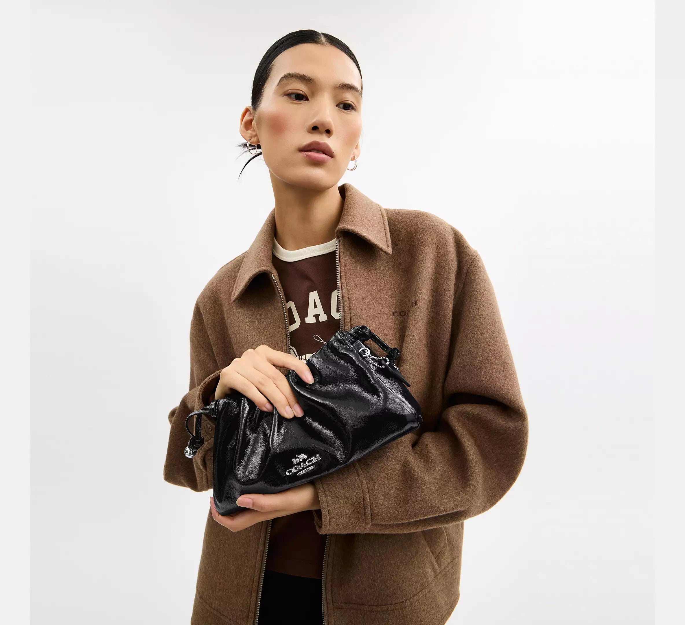 Borsa a tracolla Faye con ruches